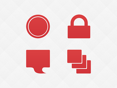 Icons bubble button callout documents icon icons lock message padlock red speach thread ui