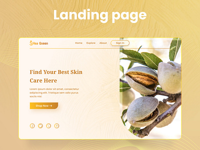 E-Commerce Landing page design