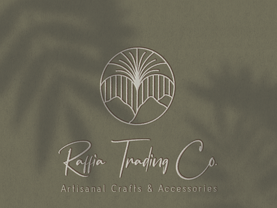 Raffia Trading Co. Logo boho logo logo design logos minimalist