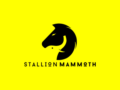Stallion Mammoth LOGO board colt elephant filly fiverr foal horse horse logo horses logo logodesign logos mammoth mastodon minimalist nag pachyderm plug pony tusker