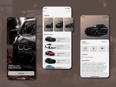 Car Rental App (Concept) android app car car rental cars concept design interface interface design ios mobile mobile app rent rent a car rental rental app ui ux