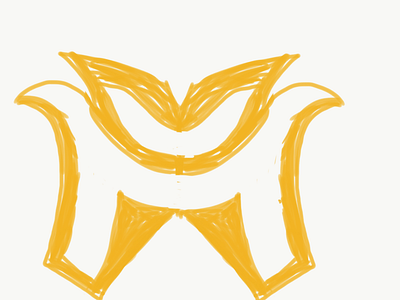 Hand draw M logo
