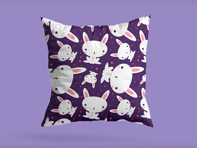 Easter Rabbits Seamless Pattern