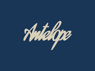 Antelope - Signature antelope logo clothing clothing design design logo logo design logos