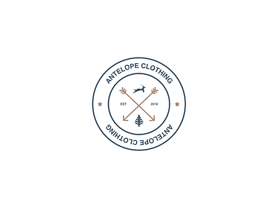 Antelope Clothing - Wild Range Badge apparel design branding clothing design logo logo design