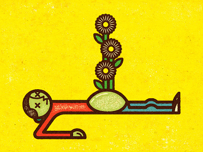 Pushing Daisies distress experiment illustration illustrator personal retro texture vector