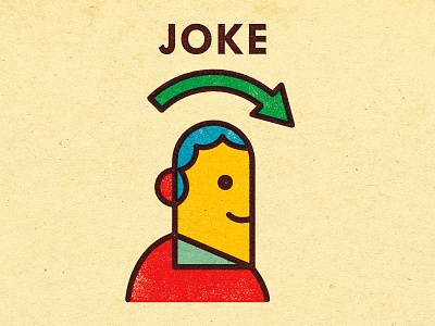 The Joke Went Over Your Head distress experiment illustration illustrator personal retro texture vector
