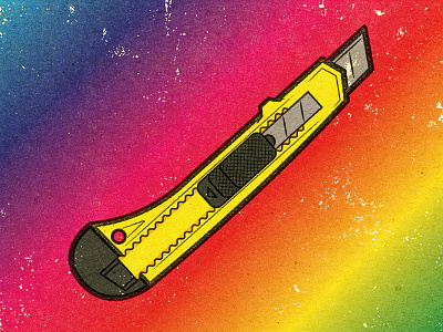 The Rainbow Connection comedy distress experiment illustration illustrator personal retro texture vector