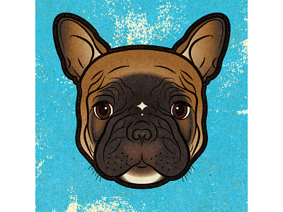 Toby animal distress dog experiment illustration illustrator personal retro texture vector