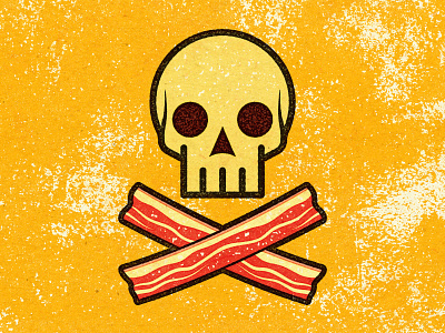 Bad Bacon distress experiment health personal retro stipple texture vector