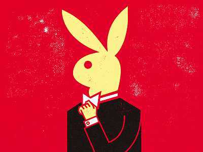 Playboy Gets Classy... distress editorial experiment illustration illustrator news personal retro texture vector