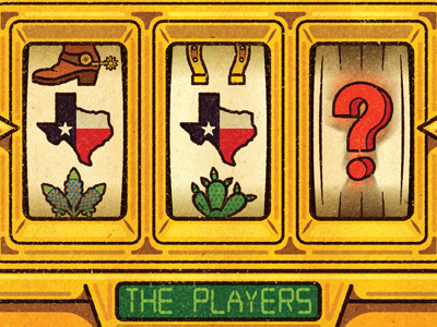 Texas Casino Royal... adobe alexei client conceptual digital editorial illustration magazine retro texture vector vella