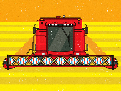 Genetic Harvesting advertising conceptual design distress editorial experiment illustration personal progress retro texture visual