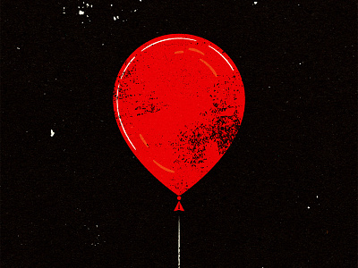 IT'S A BALLOON! advertising conceptual design distress editorial experiment illustration personal progress retro texture visual