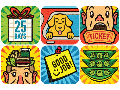 Top Places to Work: Part About Perks. adobe advertising alexei client conceptual digital editorial illustration retro texture vector vella