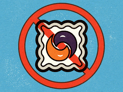 Say No To Tide-Pods! adobe advertising alexei conceptual digital editorial illustration personal retro texture vector vella