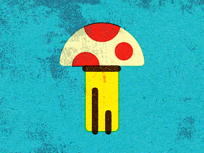 Mushroom. adobe advertising alexei conceptual digital editorial illustration personal retro texture vector vella