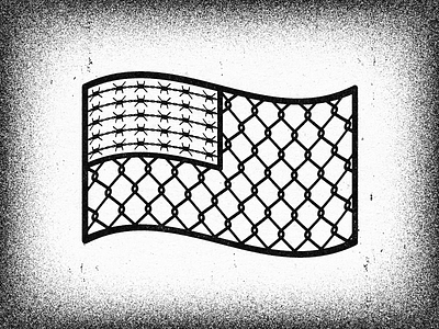 Fenced Flag adobe advertising alexei client conceptual design digital distress editorial experiment graphic illustration illustrator personal progress retro texture vector vella work