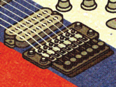 Guitar - Texture Experiment (Halftone)