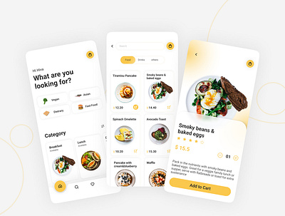 Restaurant App app app design app ui branding design graphic design illustration ui ux uxui vector visaul design