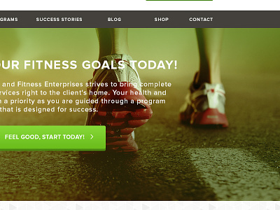 Fitness Website WIP concept fitness ui website