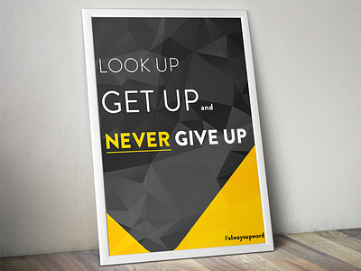 Always Upward Poster C1 flat ui graphic design poster design print design typography