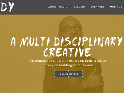 Personal Website Redesign photography typography ui ux web design