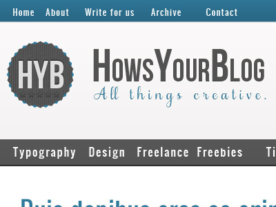 HYB Site Revamp branding identity interface design web design