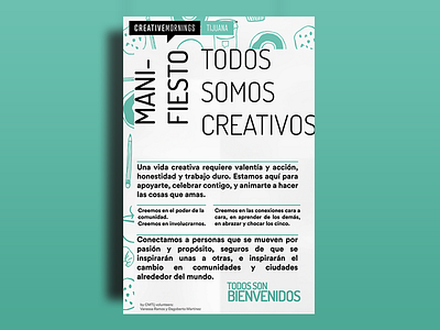 Creative Mornings Tijuana - Manifiesto Poster