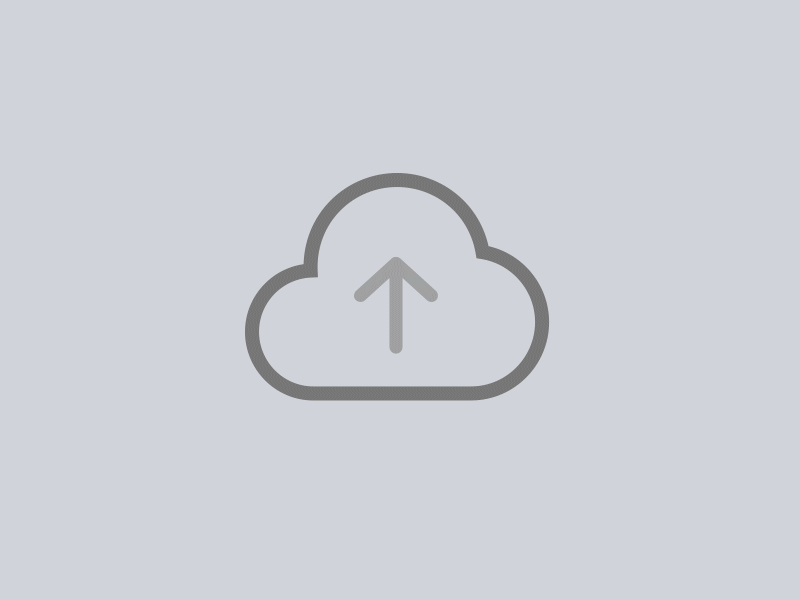 Upload to Cloud interaction motion ui ux