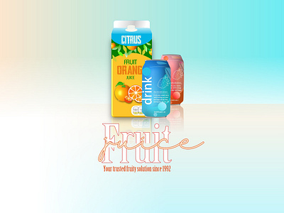 Juice box packaging branding design illustration