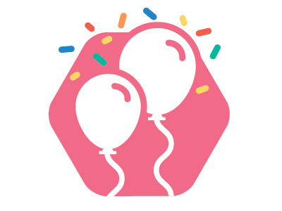 Joy Icon balloons confetti happy icons joy party