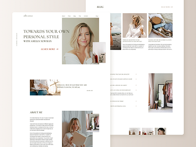 Personal Stylist Landing page design figma figma design figmadesign landing landing page minimalist page personal portfolio style stylist ui ui design ux ux design web web design website woman