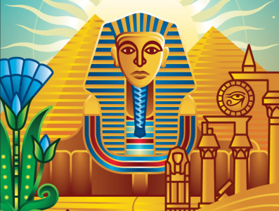 Ancient Egypt bookmark design egyt illustration vector