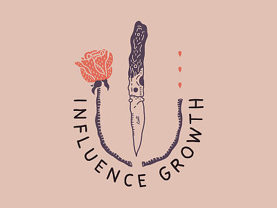 Growing, Growing, Gone. flower growth knife rose