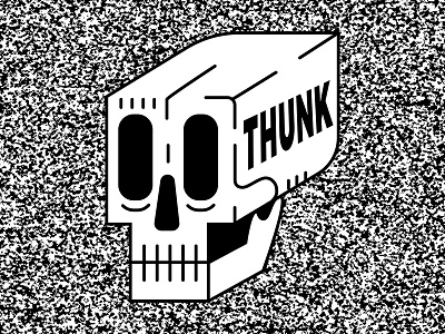 Thunk noise skull square