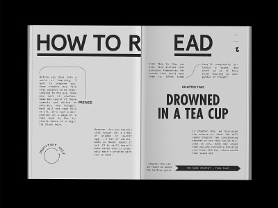 How To R ead book books layout read spread tea zine