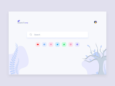 Search Engine app design graphic design minimal ui ux