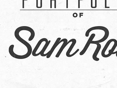 Portfolio custom lettering logo portfolio type wisdomscript