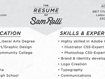 Resume shot gotham resume texture