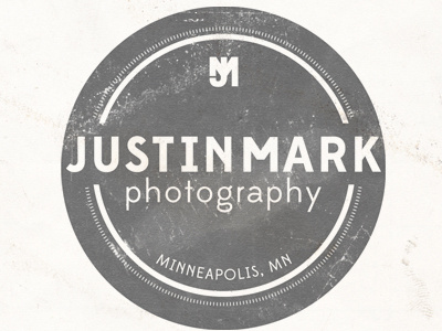 Photography Logo 2 badge circle justinmark logo minneapolis mn photog photography texture