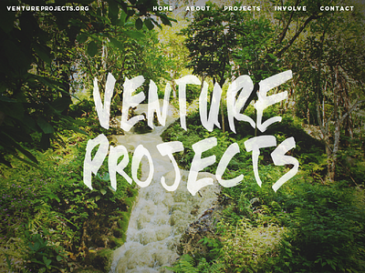 Venture projects homepage custom type gotham handwritten home page projects thailand venture webpage website