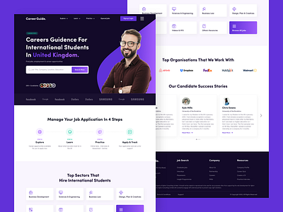 Career website landingpage modern design ui uidesign uiux webdesign website