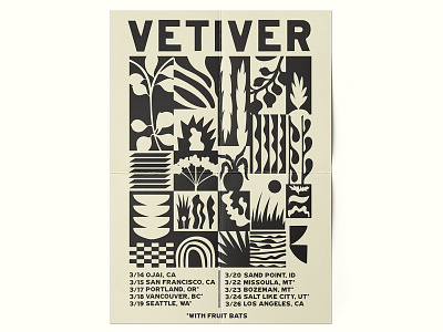 Vetiver Poster Design design graphic design illustration illustrator music poster design