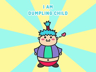 No.8 Dumpling Child iOS10 Sticker App dumpling child illustration ios10 sticker app