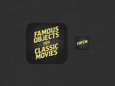 Famous Objects from Classic Movies for iPad app icons ios ipad logo