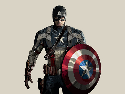 Captain A captain america illustration vector