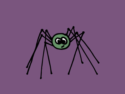 Spider halloween hand drawn illustration spider vector