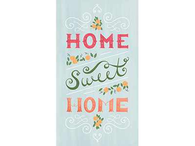 Home Sweet Home hand lettering