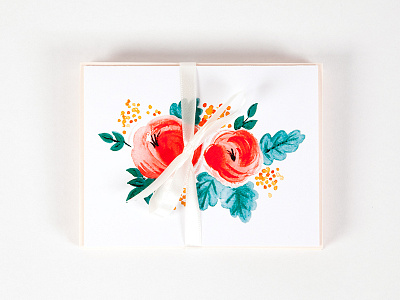 Blossoms Greeting Cards cards gouache greeting illustration
